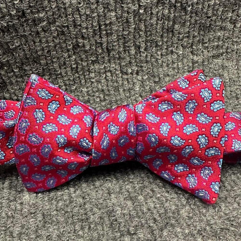 Ted Baker Men’s Paisley Silk Bow Tie Classic Preppy Formal Wedding Menswear